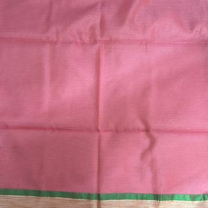 Simple Pink Fancy Saree