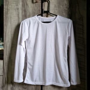 White Full Sleeve Top