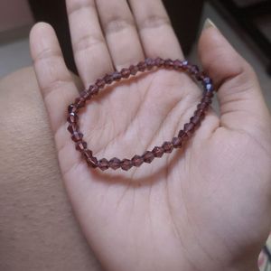 Purple Shining Beaded Bracelet