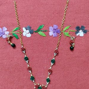 Rose Jewellery Set