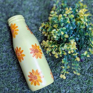 Handpainted Glass Bottle