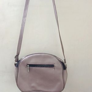 Shiny Nude Sling Bag