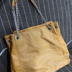 Marie Claire Mustard Shoulder Bag