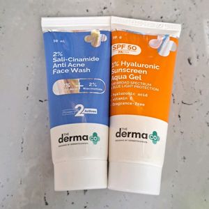 The Derma Co Sunscreen And Face Wash Combo