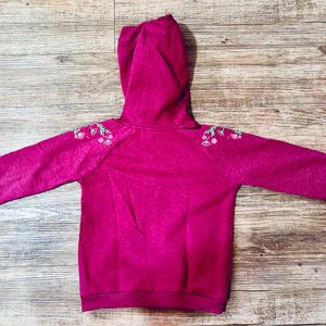 Juniors Hoodie Jacket With Embroidery