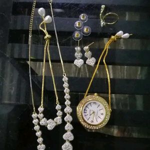 American Diamond Jewellery Set