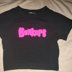 Bonkers Corner Baby Tee XS Black