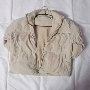 Beige Puffer Jacket (Womens)