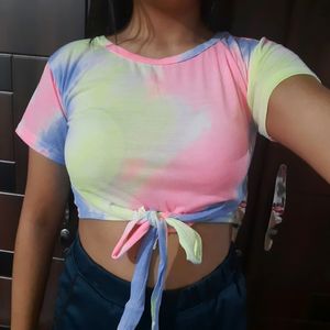 Tie Dye Y2k Crop Top