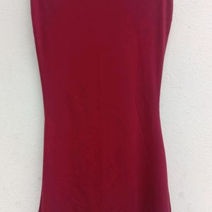 New Maroon Saree Shapewear With Side Slit