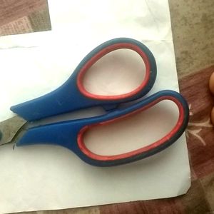 Blue And Red Colour Stainless Steel Scissor