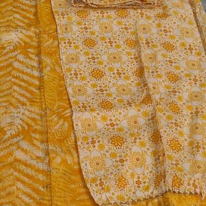 Yellow Afghani Kurti Pant