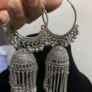 Silver Heavy Jumka Jewllery