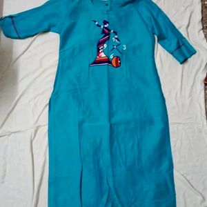 Peacock Green Kurta (XXL)