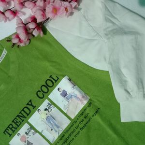 Korean Lime Green T- Shirt