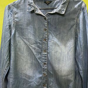 Roadster Denim Shirt For Ladies