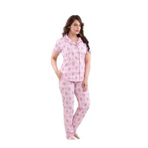 Pink Cotton Nightsuit