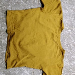 Mustard Colour Crop Top