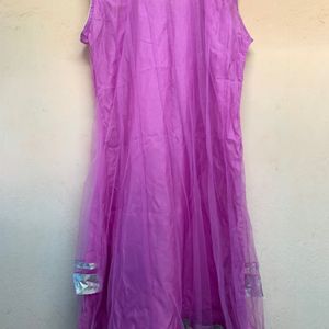 Lavendar anarkali set(not pink pure lavendar)