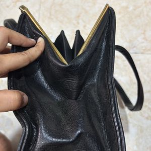 Thrifted Leather Hand Purse