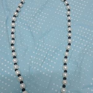 White Black Pearl Mala