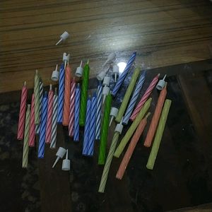 Birthday Candles And Masks