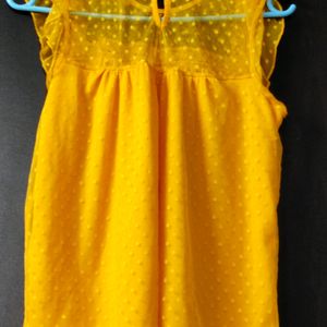 Turmeric Yellow XL Net Top