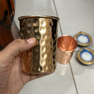 PURE COPPER GLASSES & DIYAS