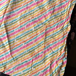 Multicoloured stripped kurta