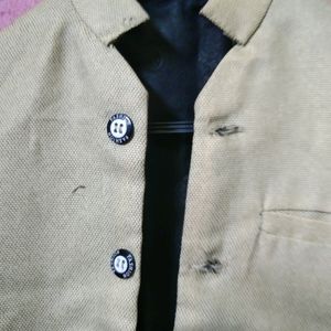 Mens Cream Waist Blazer