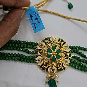 Kundan Choker Green