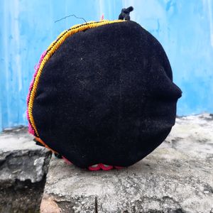 Black Valvet Potli Bag