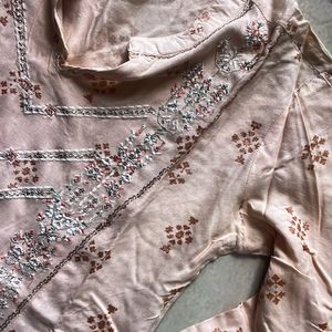 Pink Embroidered Kurti