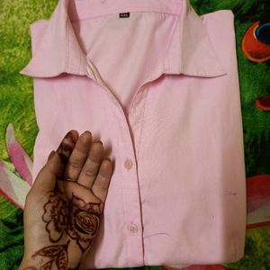 Pink Formal shirt For womens