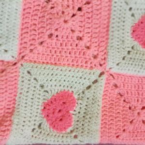 Pink Crochet Large Tote