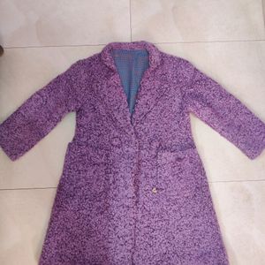 Lavender Overcoat For Women