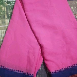 Pink Georgette Saree