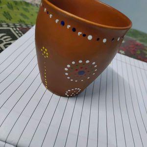 Tea And Coffee Cup With Polkadot Design