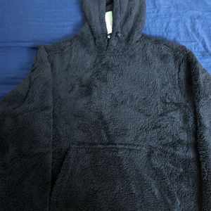 Relaxed Fit Teddy Unisex Hoodie (H&M)