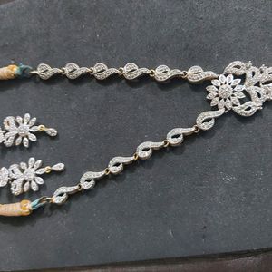 Necklace Set Of Barik Nag Kangan