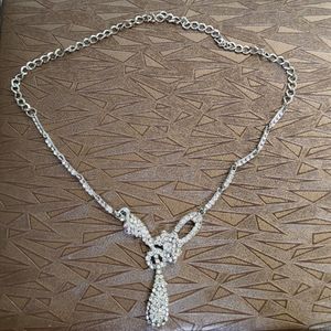 DIWALI SALE :White Stone Necklace