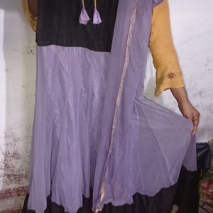 New Trend Purple Gown For Girls And Ladies