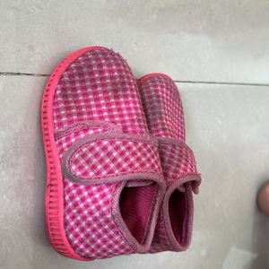 Pink Velcro Shoes