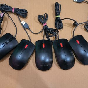 Combo Of 5 Dell Lenovo Mouse