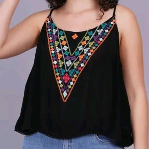 Black Sleeveless  Strape Top