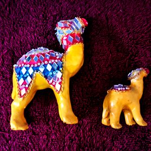 Decorated camels for ornamental work- Negotiable