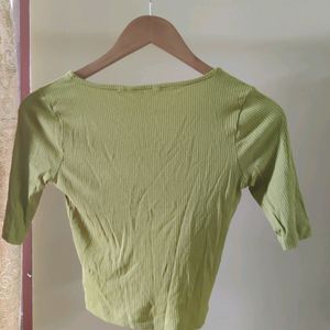 Parrot Green top With Size S