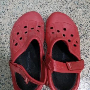 Red crocs