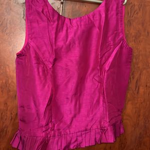 Magenta Ethnic Blouse