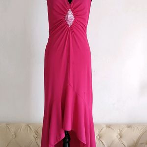 Vintage Stunning Magenta Pink Party Wear